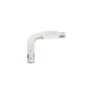 Verstelbaar koppelstuk voor 1-fase rail wit