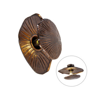 Dizajnové nástenné svietidlo staromedené - Sem