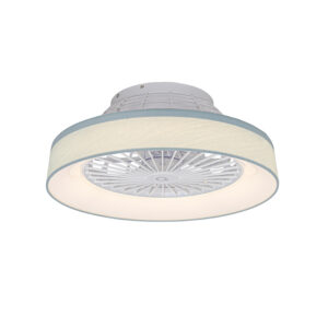 Stropný ventilátor zelený vrátane LED s diaľkovým ovládaním - Emily