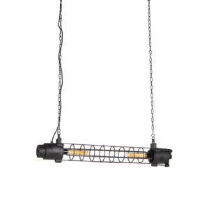 Priemyselné závesné svietidlo antické čierne - Fuze