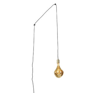 Moderne hanglamp goud met stekker incl. LED lamp dimbaar - Cavalux