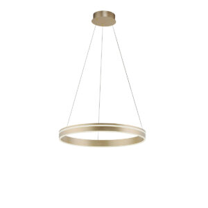 Smart hanglamp messing 59 cm met afstandsbediening - Ronith