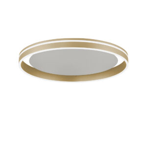 Smart plafondlamp messing 59 cm met afstandsbediening - Ronith