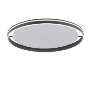 Smart plafondlamp donkergrijs 79 cm met afstandsbediening - Ronith