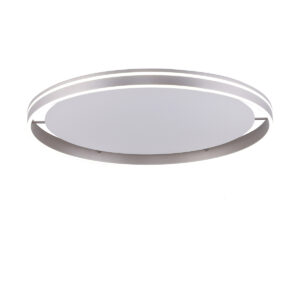 Smart plafondlamp staal 79 cm met afstandsbediening - Ronith