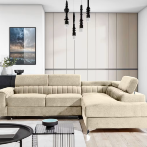 ArtElta Rohová sedacia súprava LAURENCE | pravá Farba: Monolith 04