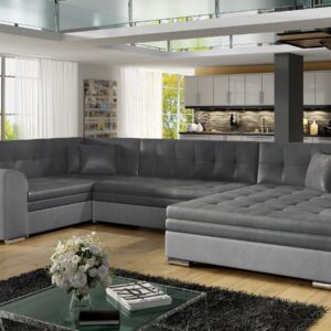 ArtElta Rohová sedacia súprava DAMARIO | pravá Damario farba: Monolith 97/Monolith 84