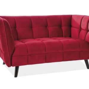 Signal Pohovka CASTELLO 2 Velvet | červená