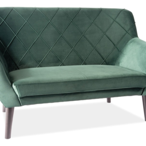 Signal Pohovka KIER 2 VELVET | wenge Farba: Zelená / Bluvel 78