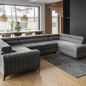 ArtElta Rohová sedacia súprava LOUIS U | pravá LOUIS farba: Flores 04