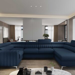 ArtElta Rohová sedacia súprava LOUIS U | pravá LOUIS farba: Flores 40