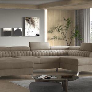 ArtElta Rohová sedacia súprava LACANTE | pravá farebné prevedenie: Nube 20