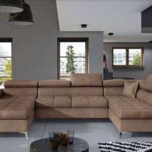 ArtElta Rohová sedacia súprava EDUARDO | pravá farebné prevedenie: Monolith 09