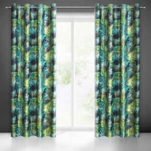 ArtFir Zatemňovací záves DAVOS K | čierna/zelená 140 x 250 cm