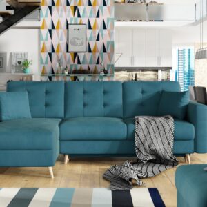 ArtElta Rohová sedacia súprava ASGARD L | univerzálna Farba: Mat Velvet 75