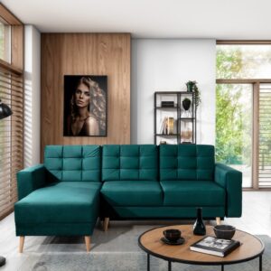 ArtElta Rohová sedacia súprava ASGARD L | univerzálna Farba: Monolith 37