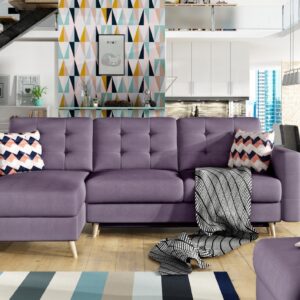 ArtElta Rohová sedacia súprava ASGARD L | univerzálna Farba: Soro 65 / Zigzag 60