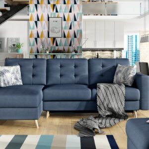 ArtElta Rohová sedacia súprava ASGARD L | univerzálna Farba: Soro 76 / Botanical 80