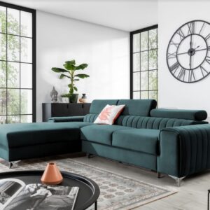 ArtElta Rohová sedacia súprava GRAYSON | ľavá Farba: Monolith 76