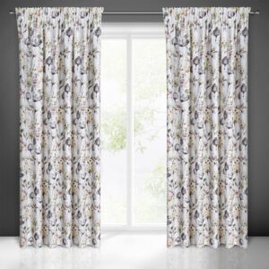 ArtFir Zatemňovací záves ZOJA P | biela/kvety 140 x 270 cm