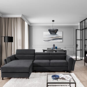 ArtElta Rohová sedacia súprava MARIALL | ľavá Farba: Monolith 97