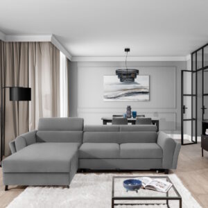 ArtElta Rohová sedacia súprava MARIALL | ľavá Farba: Monolith 84
