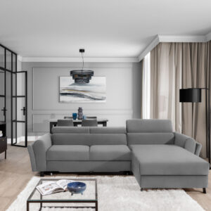 ArtElta Rohová sedacia súprava MARIALL | pravá Farba: Monolith 84