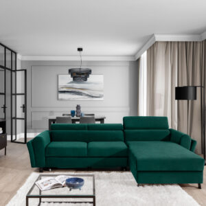 ArtElta Rohová sedacia súprava MARIALL | pravá Farba: Monolith 37