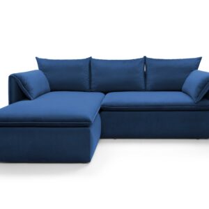 ArtPS Rohová sedacia súprava GOLD | modrá Riviera 81 Prevedenie: ľavé