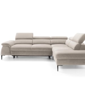 ArtPS Rohová sedacia súprava BLUES L | béžová Vogue 02 Prevedenie: pravé