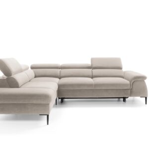 ArtPS Rohová sedacia súprava BLUES L | béžová Vogue 02 Prevedenie: ľavé