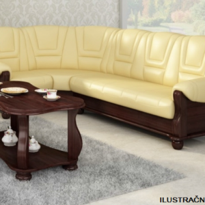 Pyka Rohová kožená sedacia súprava ROMA | 2,40 x 2,80 m Prevedenie: ľavé