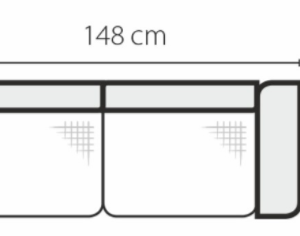 Stagra Rohová sedacia súprava GENOVA na vyskladanie Rohová sedacia súprava Genova: 2SBP