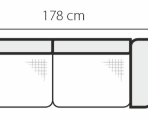 Stagra Rohová sedacia súprava GENOVA na vyskladanie Rohová sedacia súprava Genova: 3BP
