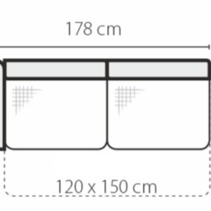 Stagra Rohová sedacia súprava GENOVA na vyskladanie Rohová sedacia súprava Genova: 3FBL-rozklad