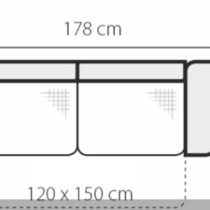 Stagra Rohová sedacia súprava GENOVA na vyskladanie Rohová sedacia súprava Genova: 3FBP-rozklad