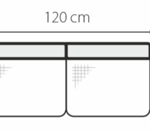 Stagra Rohová sedacia súprava GENOVA na vyskladanie Rohová sedacia súprava Genova: 2-sed